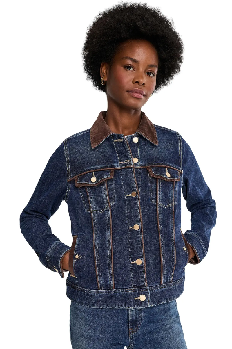 Trucker Jacket with Velvet Detail — Riverwalk