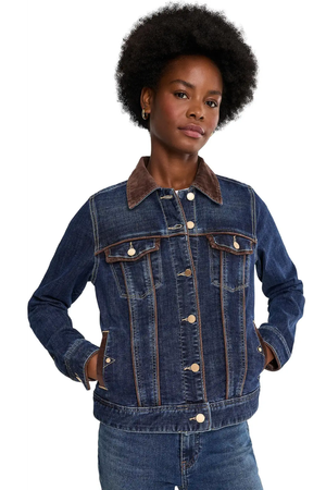 Trucker Jacket with Velvet Detail — Riverwalk