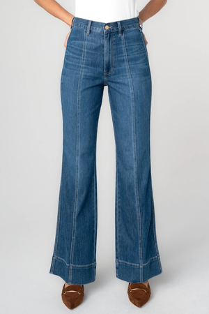 Relaxed High Rise Seamed Bootcut Jean — Bayshore