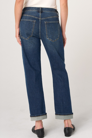 Sloane Cuffed Jean — Comet Blue