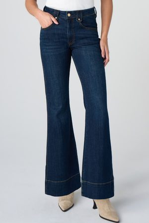 Hannah Outlaw Flare Jean — Duskwood Blue