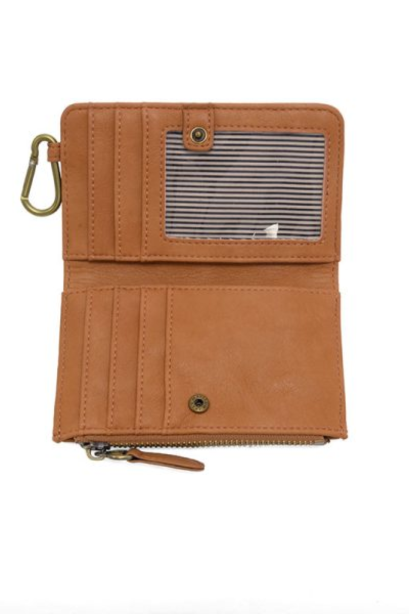 Bobbie Bifold Wallet With Carabiner Tawny