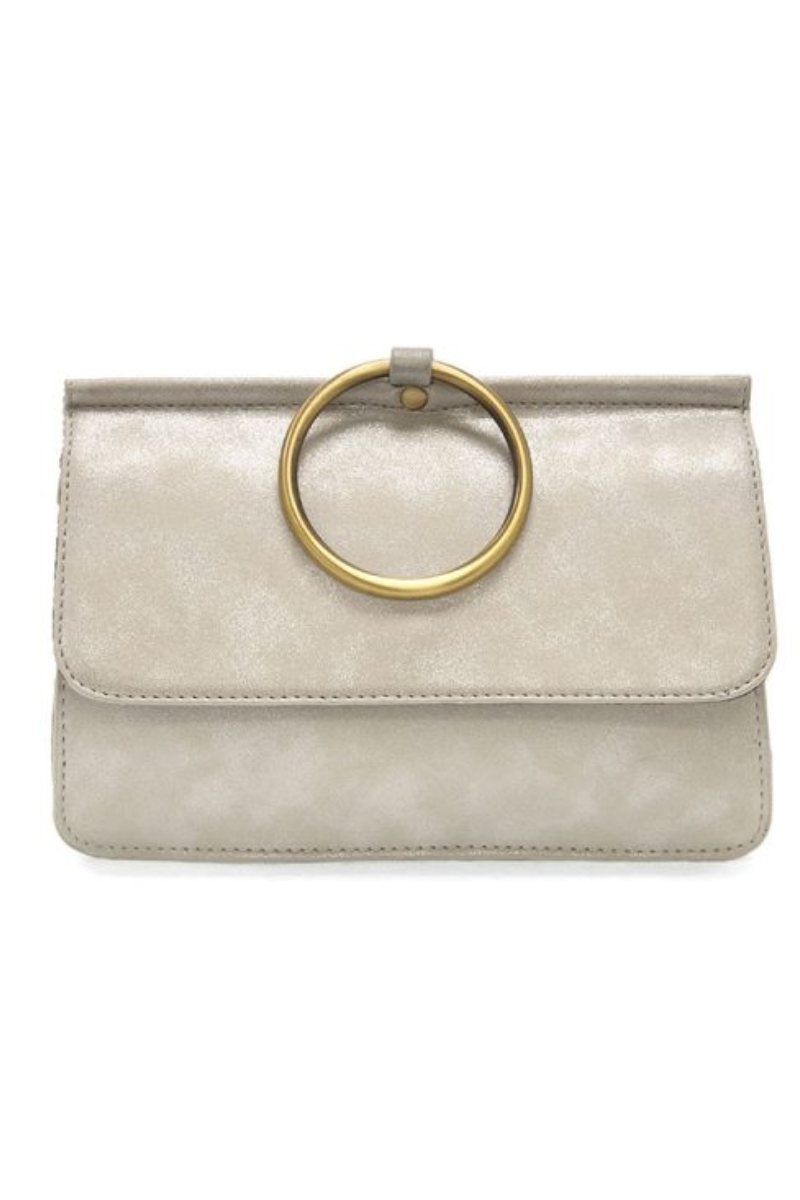 Joy Susan- Aria Ring Bag Metallic Silver