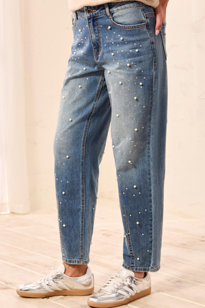 Audrey Barrel Jean with Pearls — Stargazer