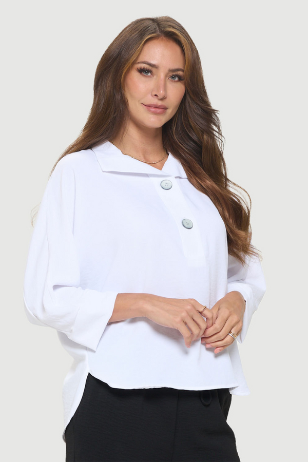 トップス papier Docking Dolman /White Signature Dolman Shirt - Off-White – 7115 by Szeki - Copenhagen