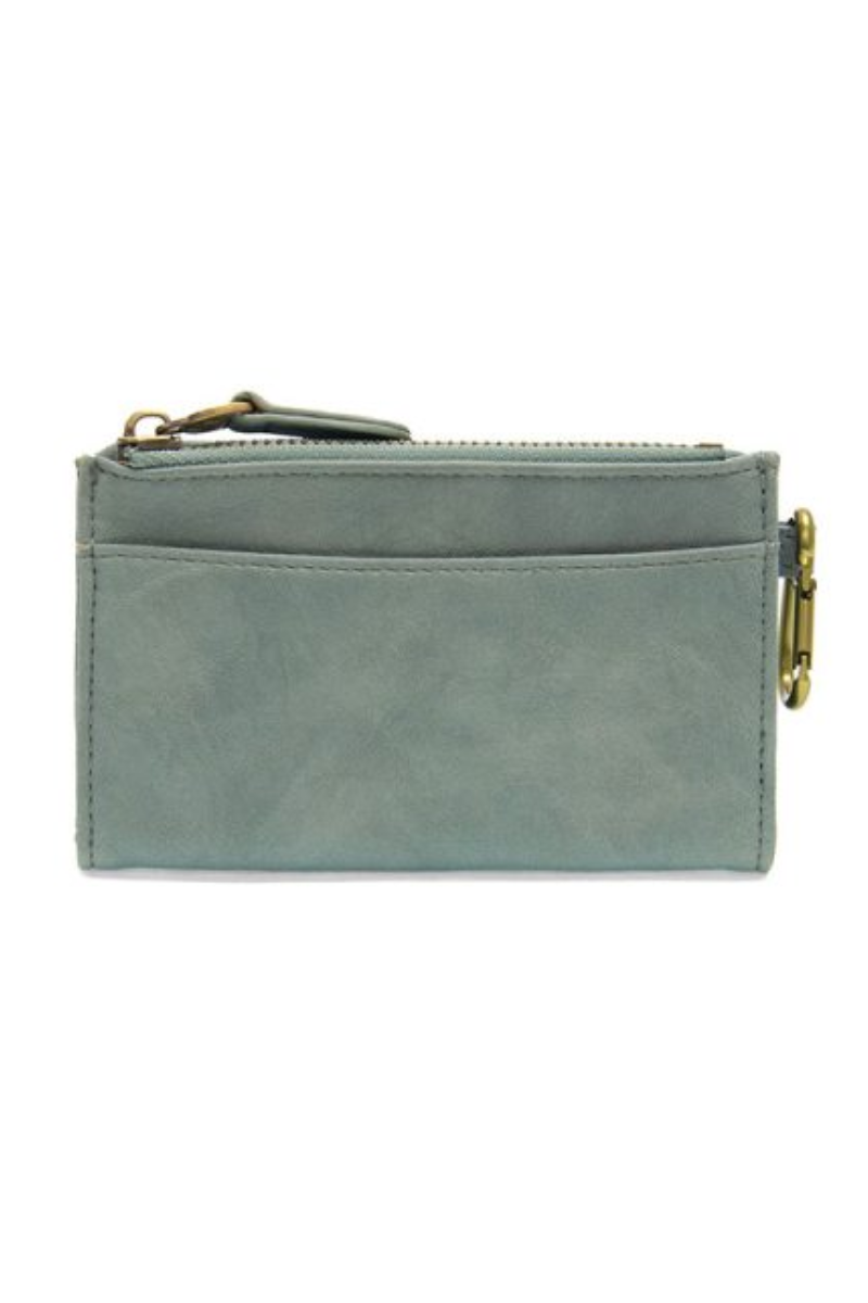 Bobbie Bifold Wallet With Carabiner Light Denim