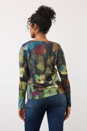 FDJ Notch Neck Long Sleeve Top — Farmland