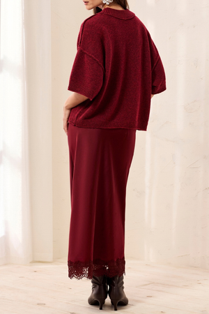Elbow Sleeve Sweater — Heather Pinot