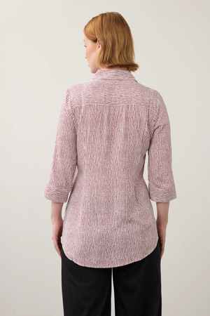 Long Sleeve Striped Top — Fig Stripe