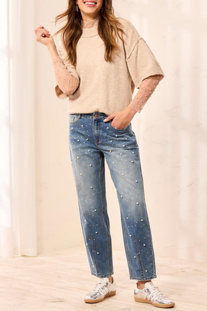 Audrey Barrel Jean with Pearls — Stargazer