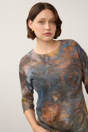 FDJ Three-Quarter Sleeve Top — Hedy