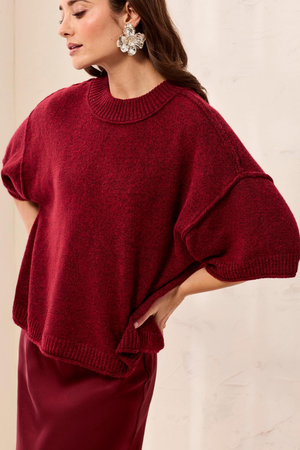 Elbow Sleeve Sweater — Heather Pinot