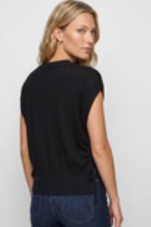 V-neck Dolman Sweater W/ Ties