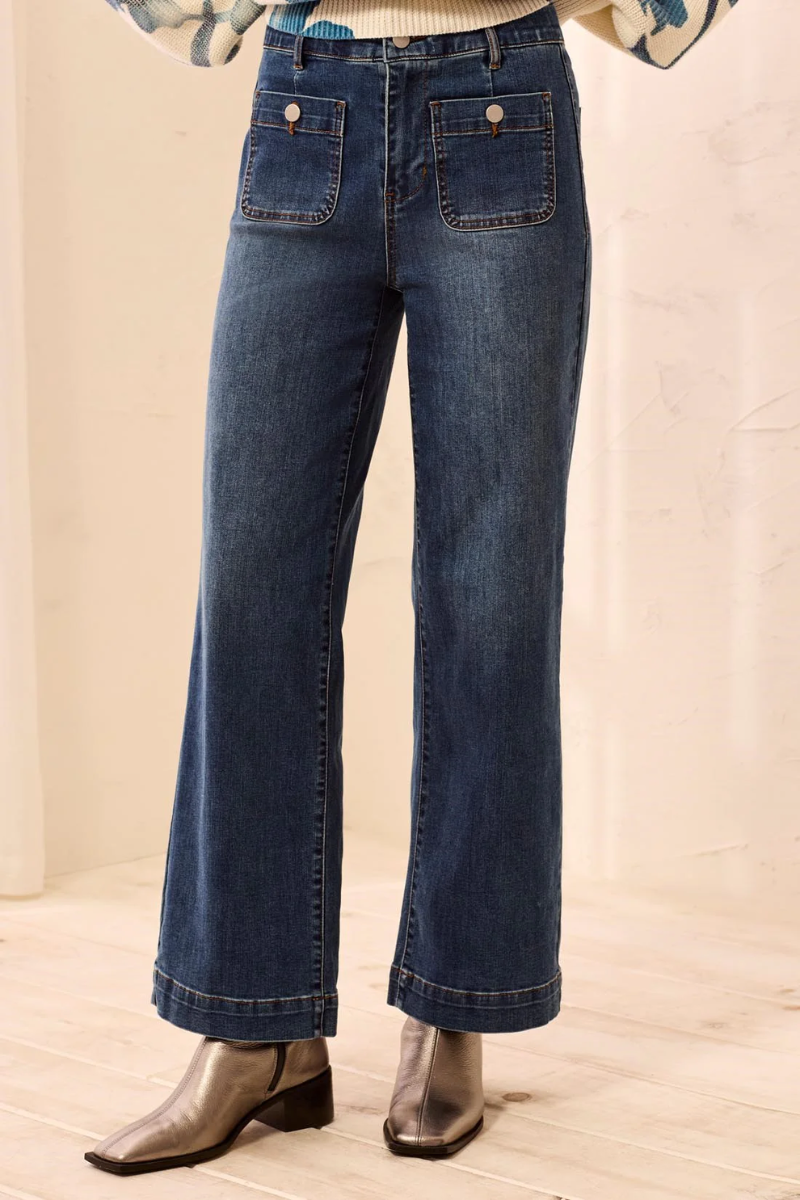Sophia Curvy Super Straight Ankle Pant — Dusk