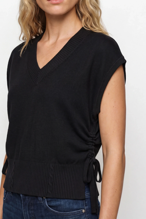 V-neck Dolman Sweater W/ Ties
