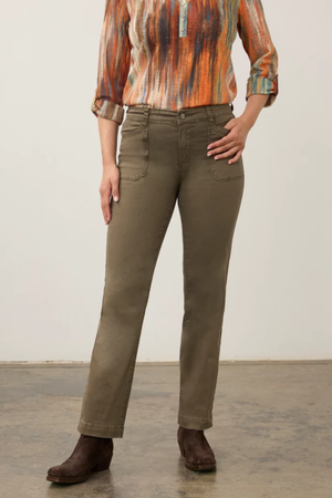 Christina Straight Leg Pant — Olive