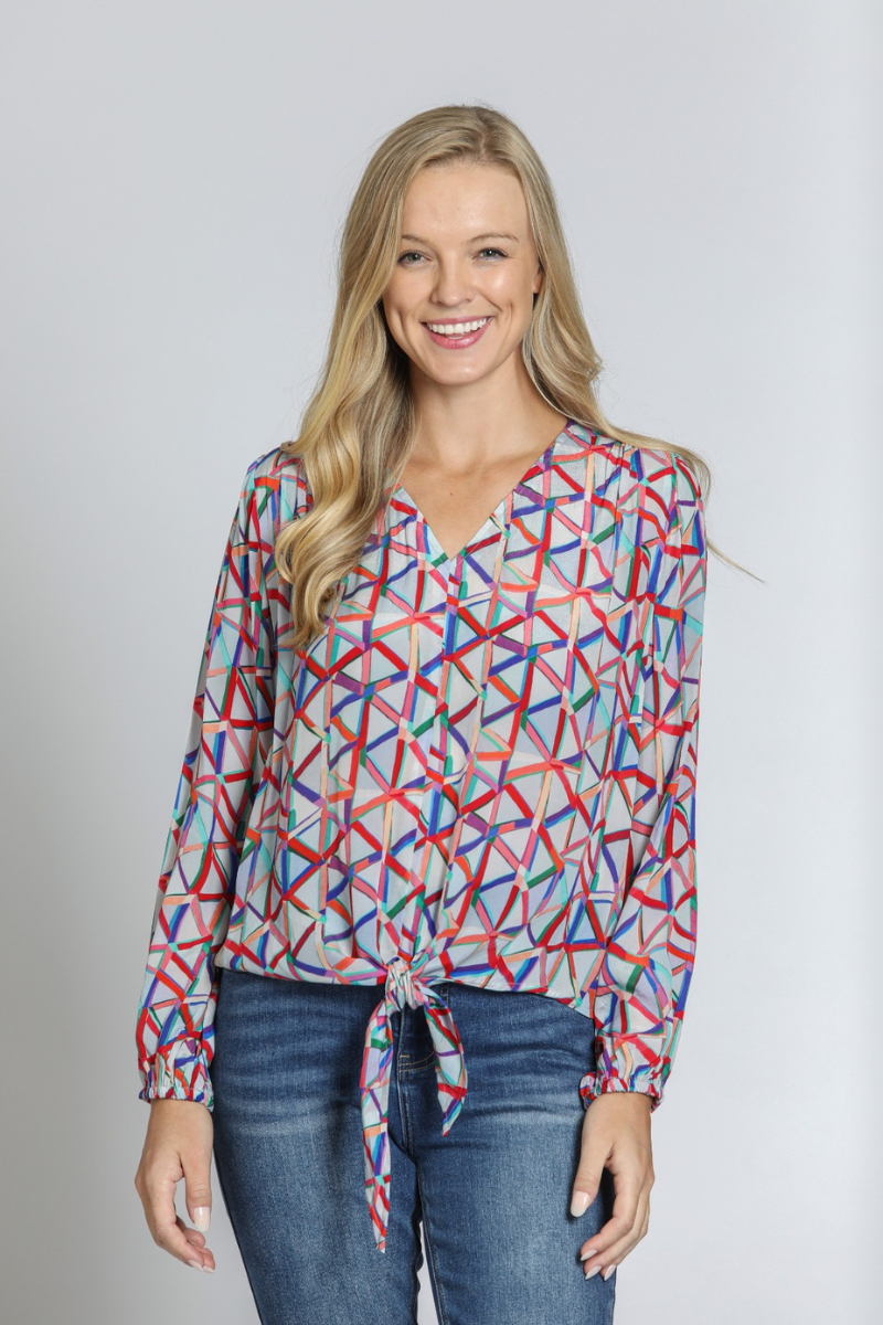 APNY- Grey Multi Top