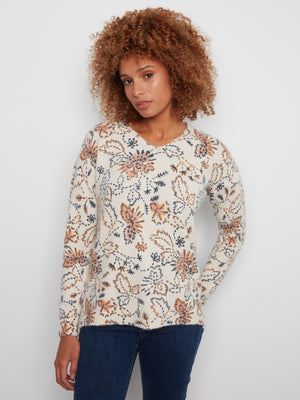 Snowflake Print Sweater