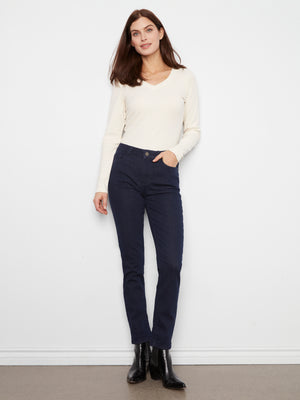 Cuffed Pant — Blue/Black