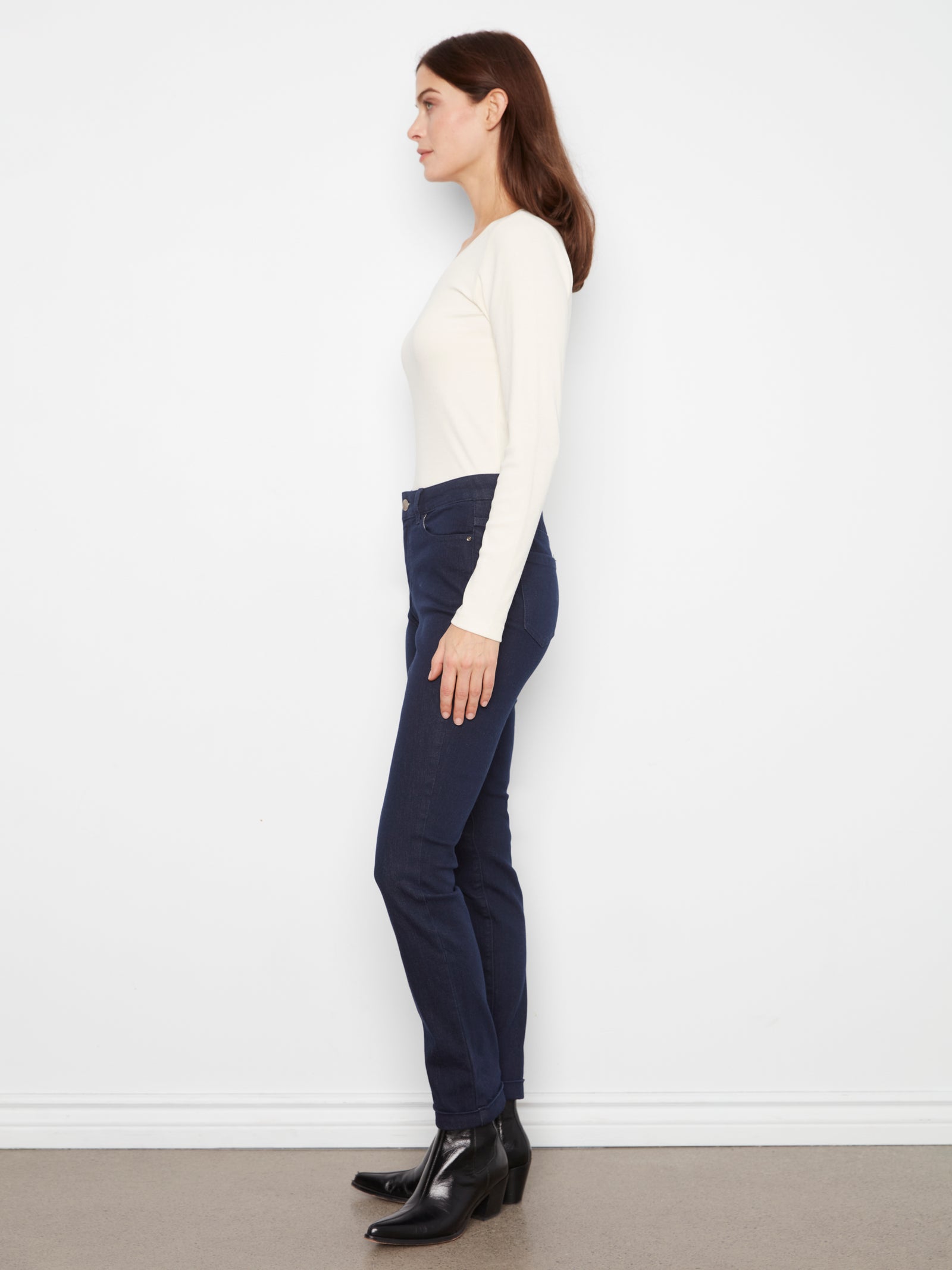 Cuffed Pant — Blue/Black