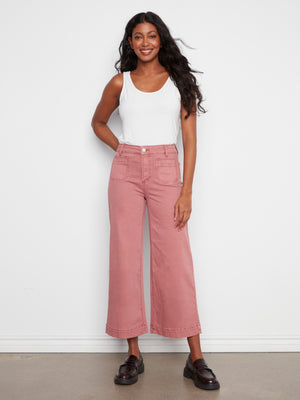 Patch Pocket Jean — Rose Bud