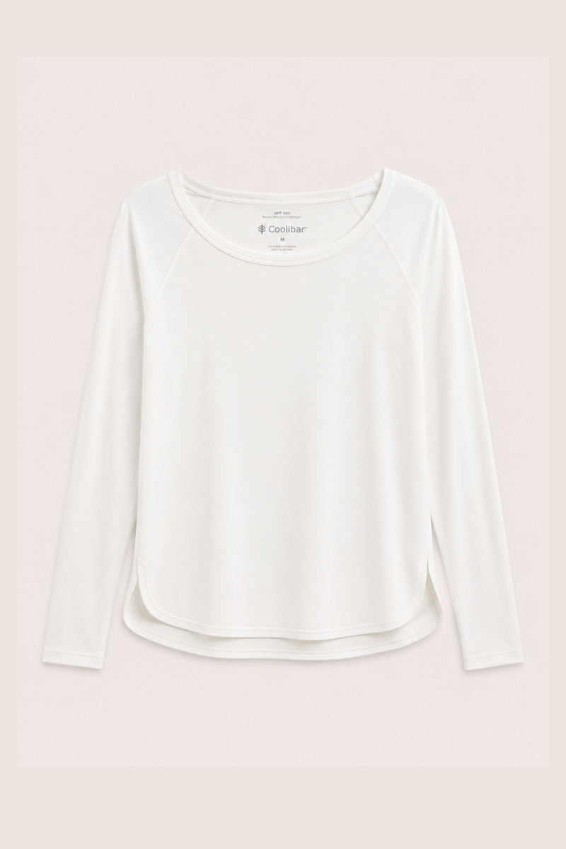 Heyday Side Split Tee — White