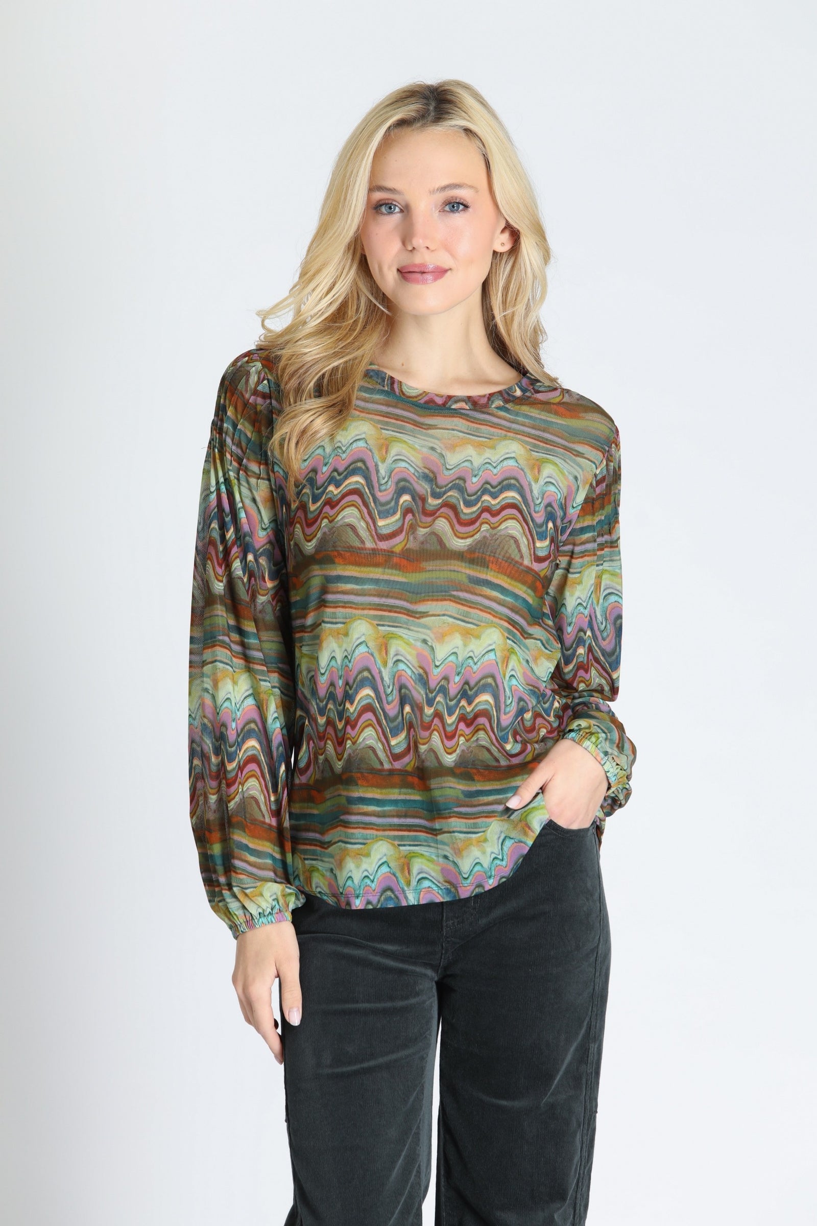 Printed Top — Canyon Dusk Multi
