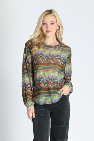 Printed Top — Canyon Dusk Multi