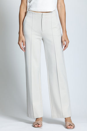 Center Seam Ponte Pant — Champagne