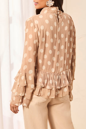 Peplum Top with Frill — Pashmina