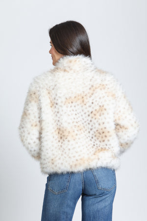 Leopard Print Jacket — Cloud Dancer