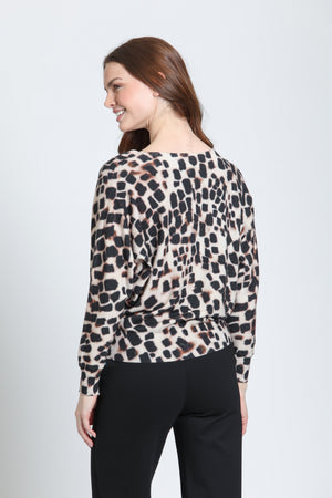Printed Sweater — Desert Leopard
