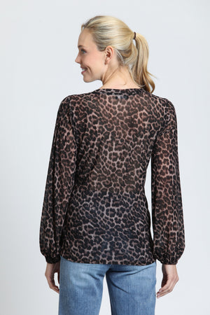 Knit Top — Cocoa Leopard