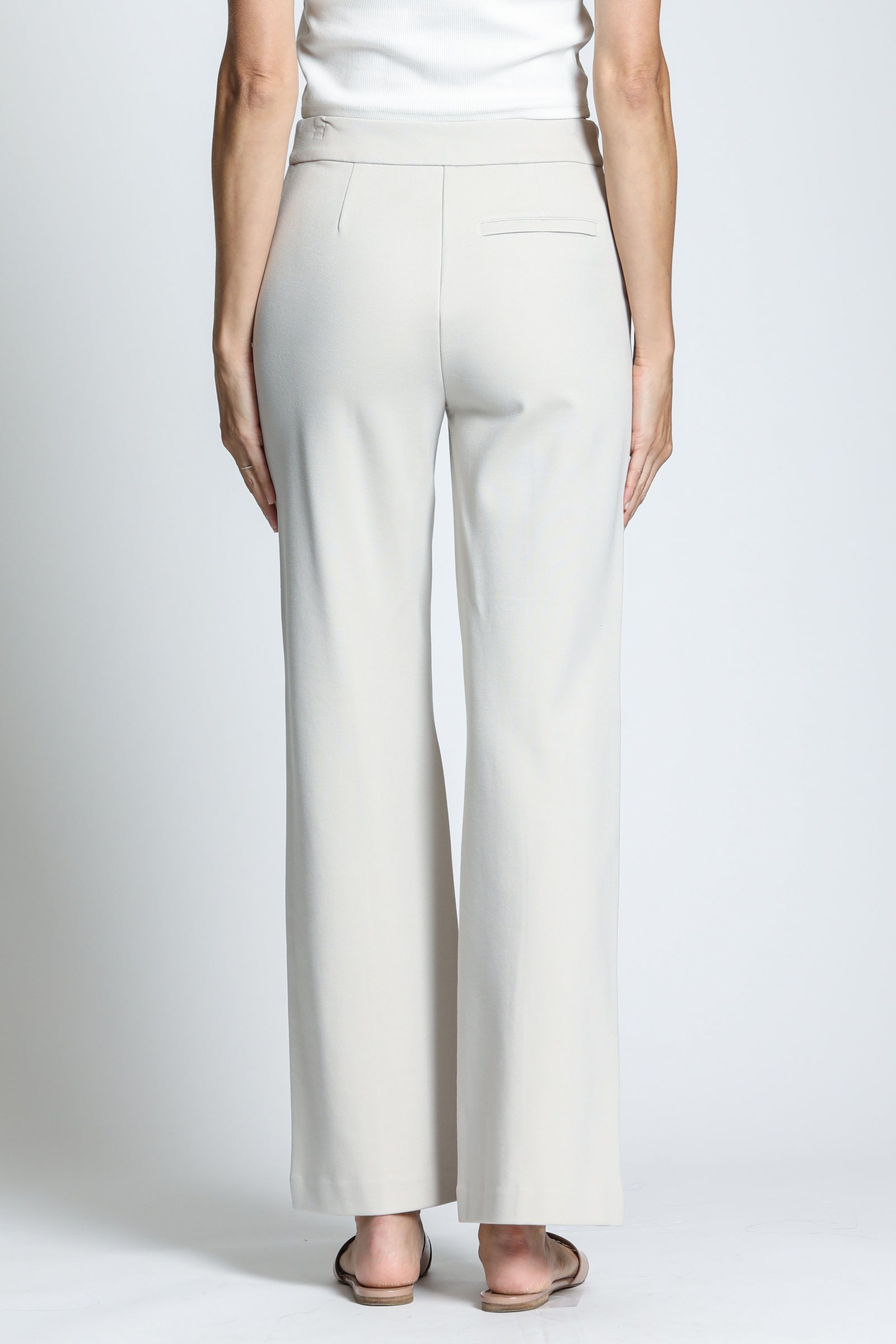 Center Seam Ponte Pant — Champagne