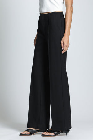 Center Seam Ponte Pant — Black