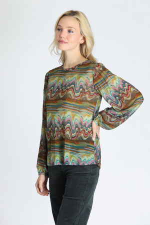 Printed Top — Canyon Dusk Multi
