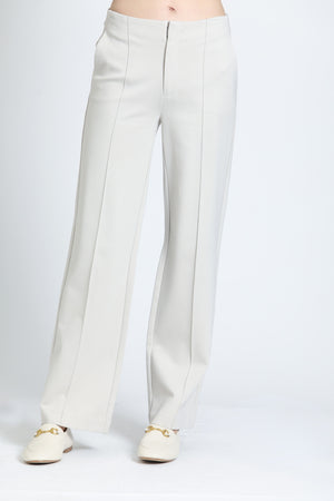 Center Seam Ponte Pant — Champagne